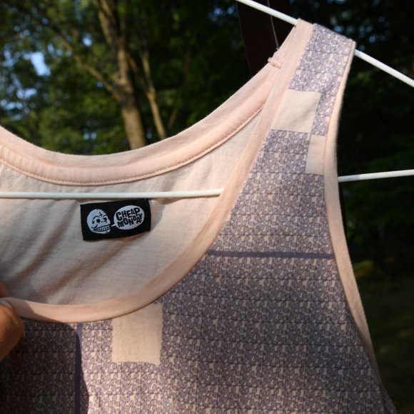 Cheap Monday Long Tank in Light Pink and Purple - Picture 3 of 3